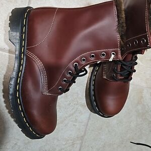 Dr. Martens Dark Brown Lace-Up Boots